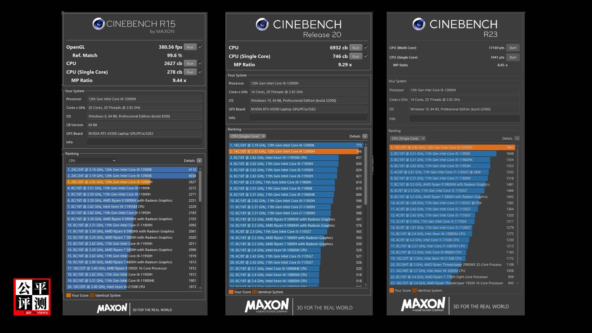 ThinkPadP1Gen5评测中篇：吾之性能请君入瓮