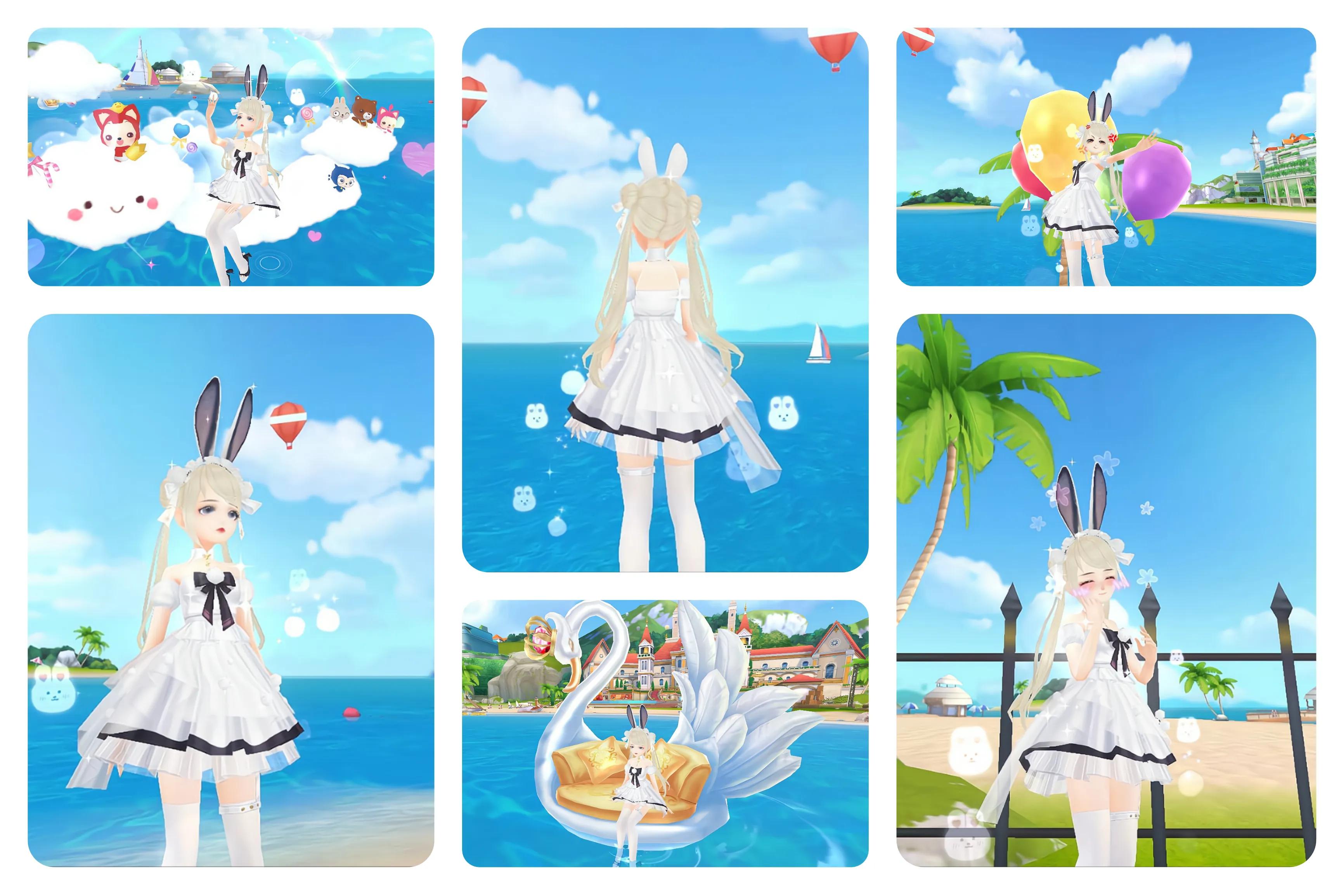 暖暖穿搭小店棉服中长款,暖暖穿兔子服装