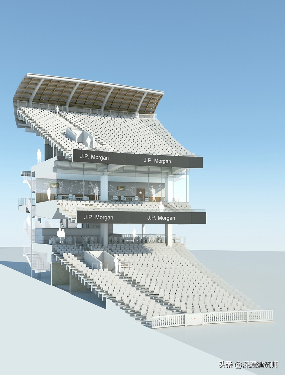 勋爵板球场ComptonEdrich看台，伦敦/WilkinsonEyreArchitects