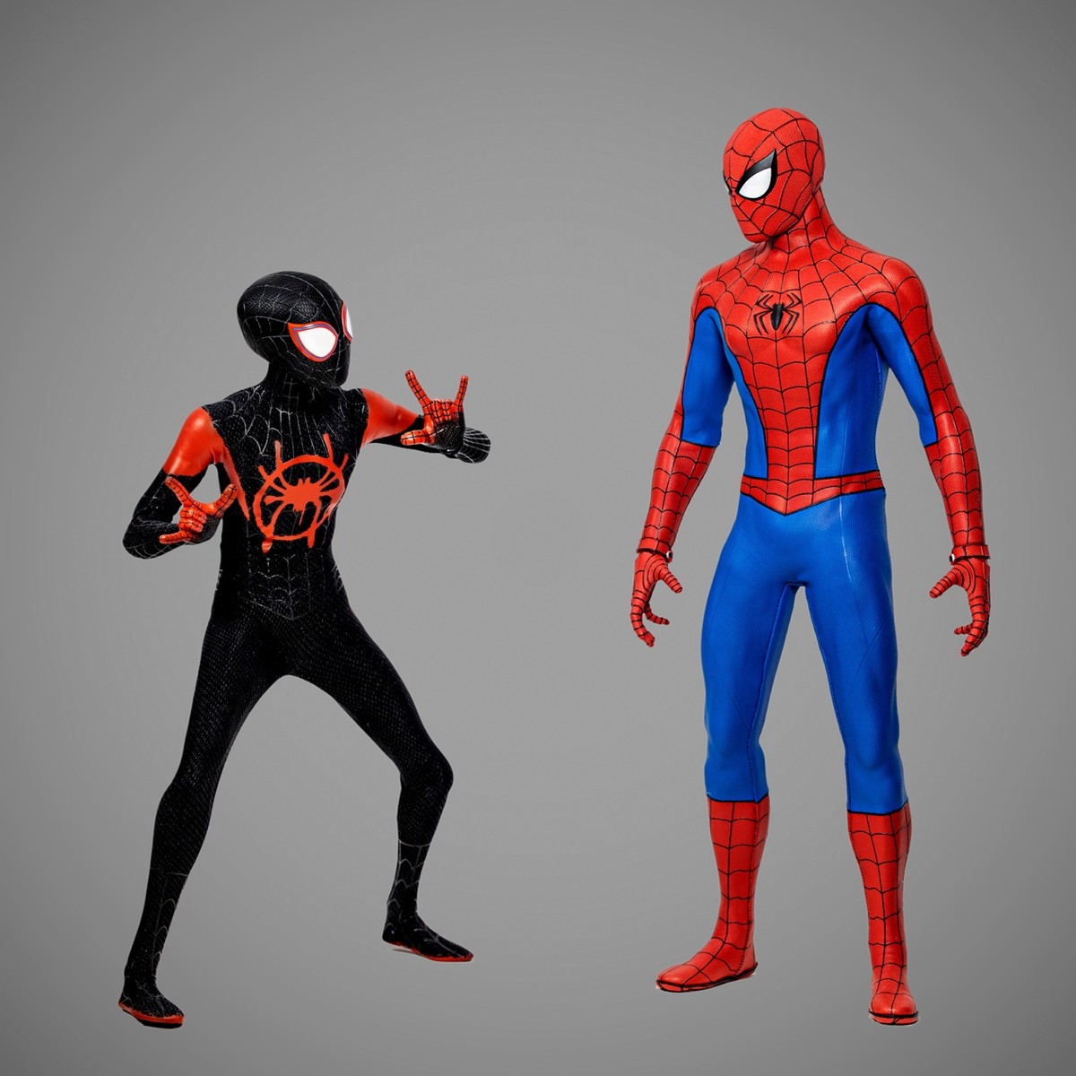 3头雕2套衣服，这个小黑蛛太好玩了：HotToys平行宇宙版迈尔斯