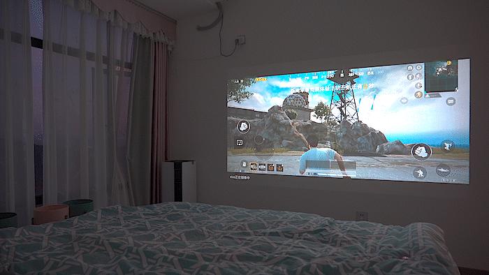 泰捷weboxt1投影200寸效果,泰捷weboxt1s投影仪