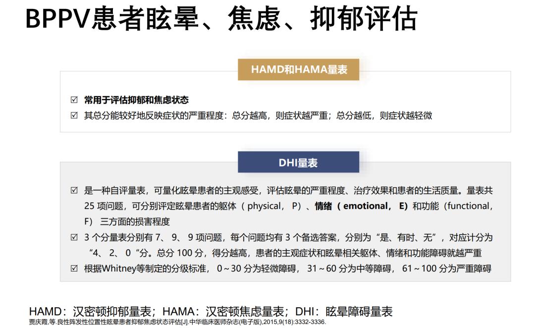 临床听力学技术专业沙龙｜刘兴健：BPPV患者的心理访谈和复位治疗