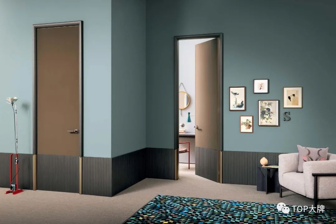 意大利轻奢顶级卧室门,意式轻奢风格隐形门