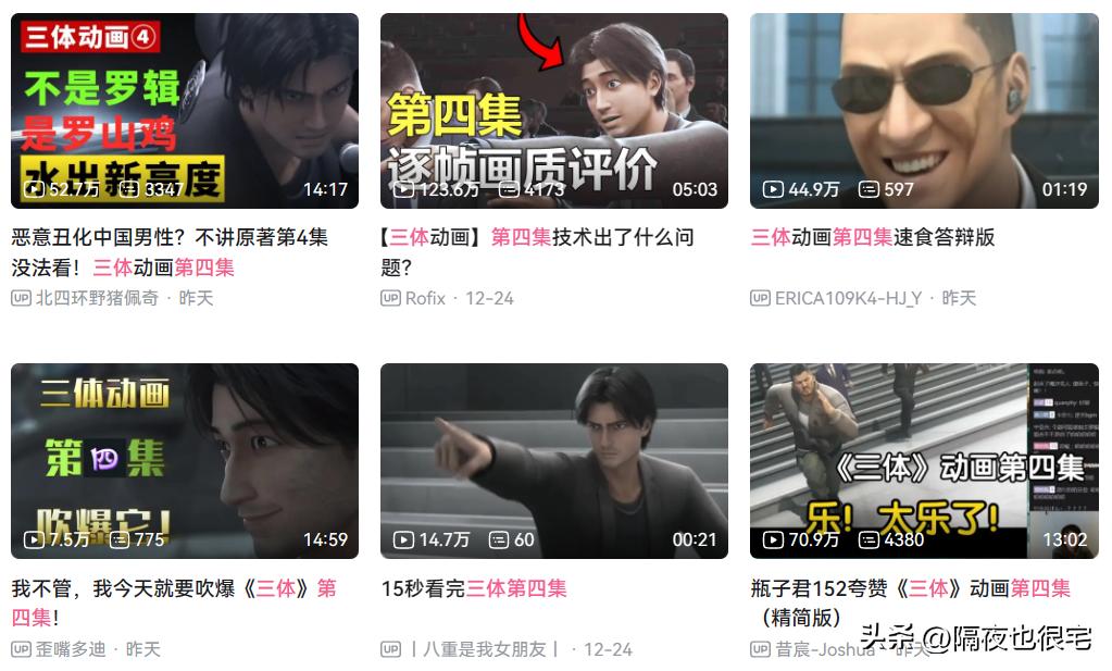 三体动画最新评分,三体动画评分6.2