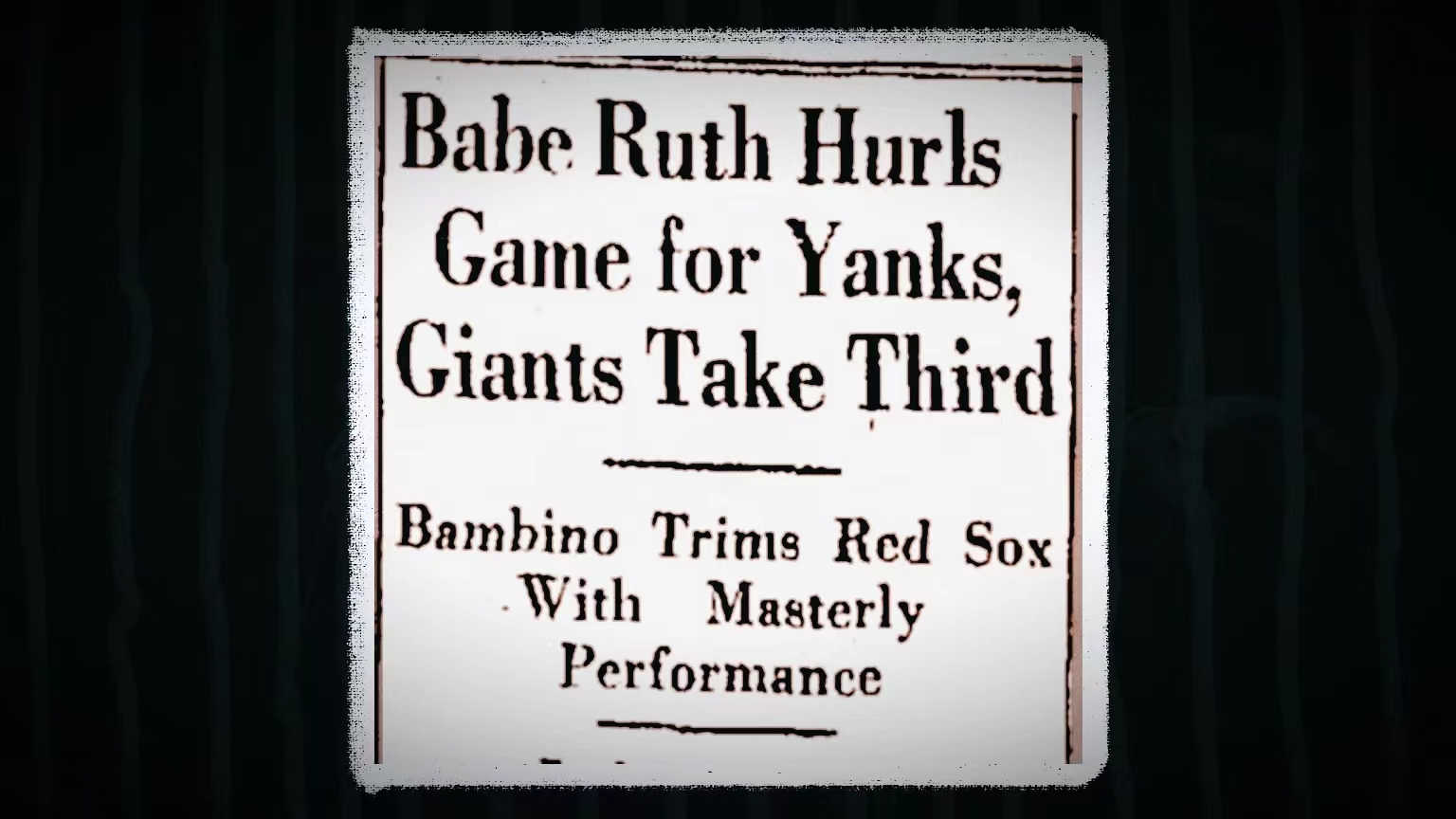 贝比鲁斯投手和击球手,贝比鲁斯王牌投手