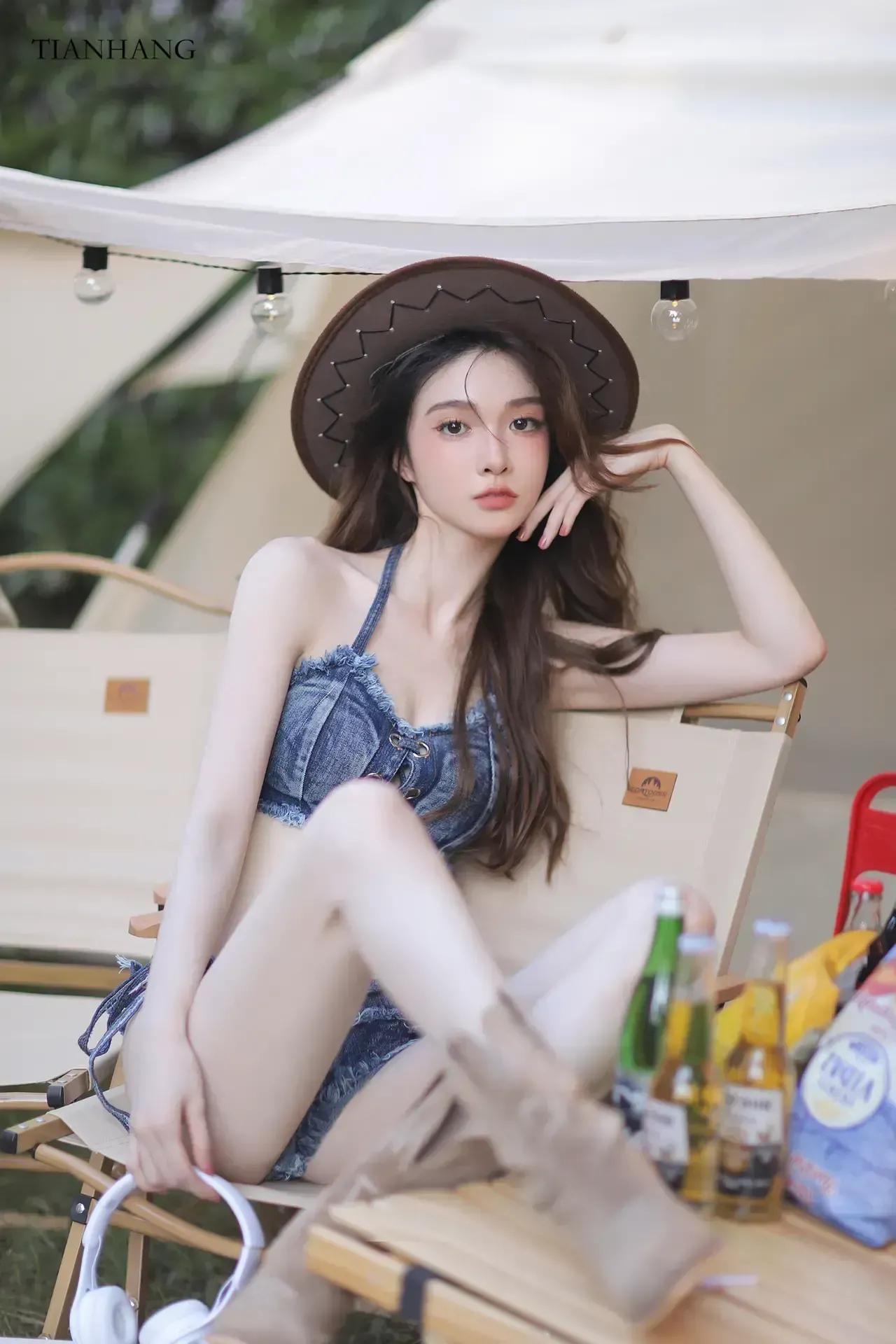 牛仔短裤套装描述,牛仔短裤套装胖妹妹