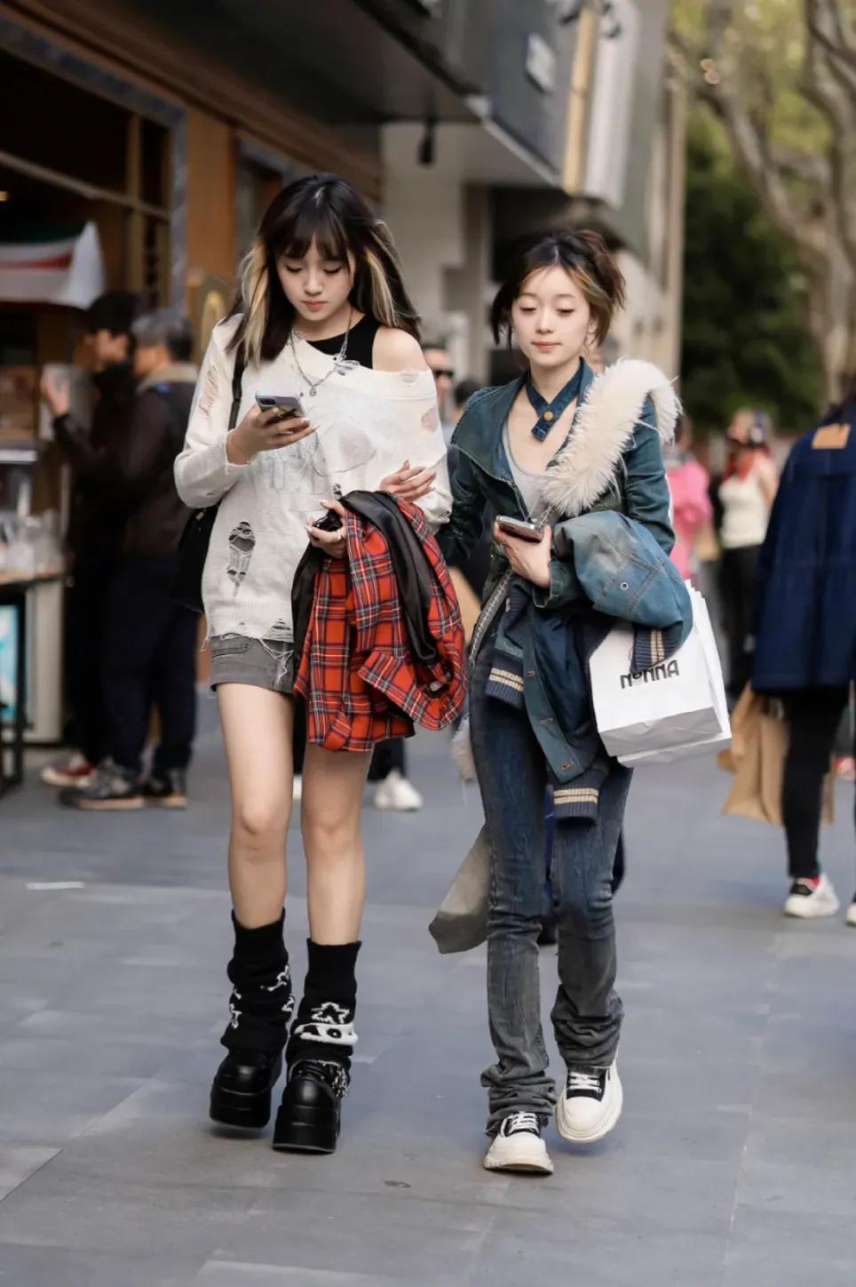 街拍三木穿搭图片,三木姑娘最新街拍