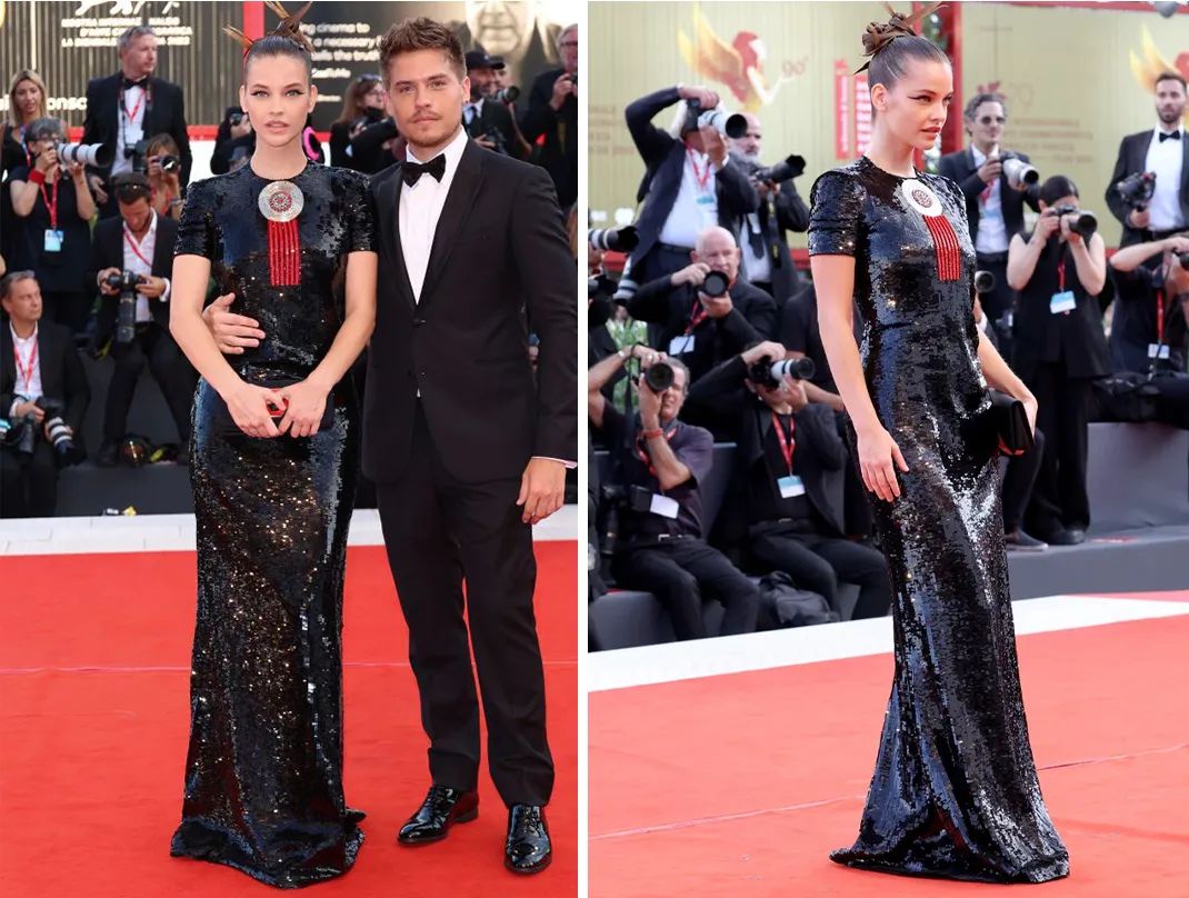 威尼斯红毯抓马多：甜茶穿红色露背装吸睛，凯特大魔王气场强…