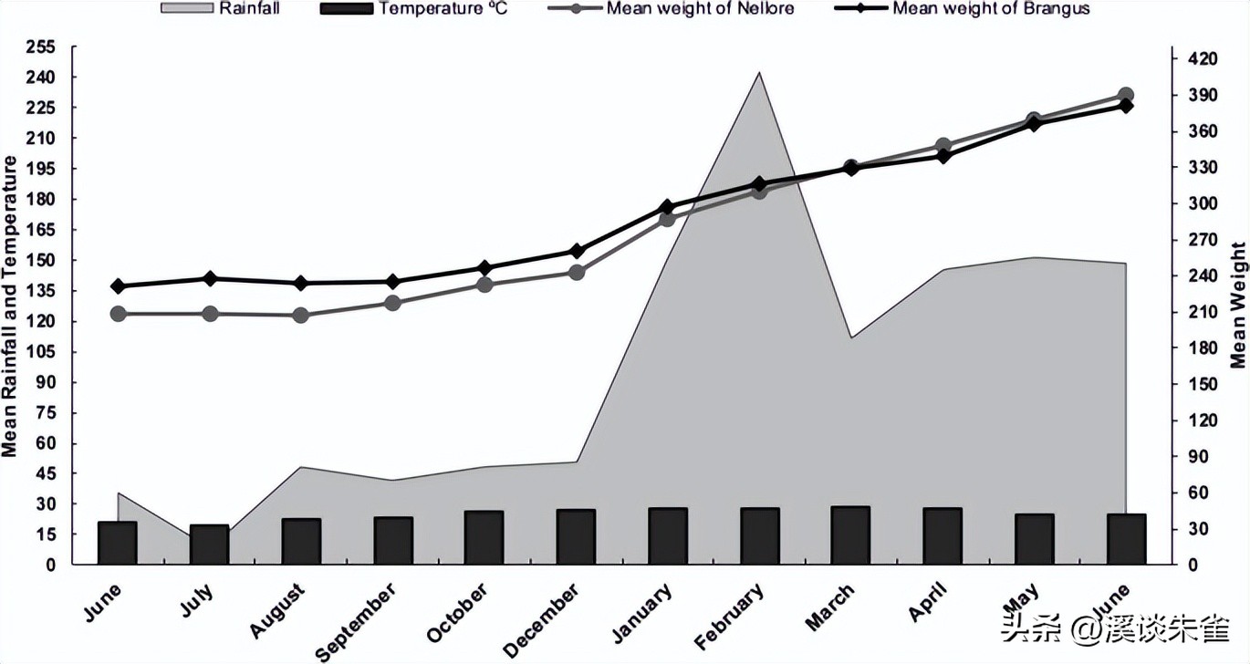 巴西布兰格斯牛和内洛尔牛中,探索双叉巴贝虫和蜱虫的季节性波动