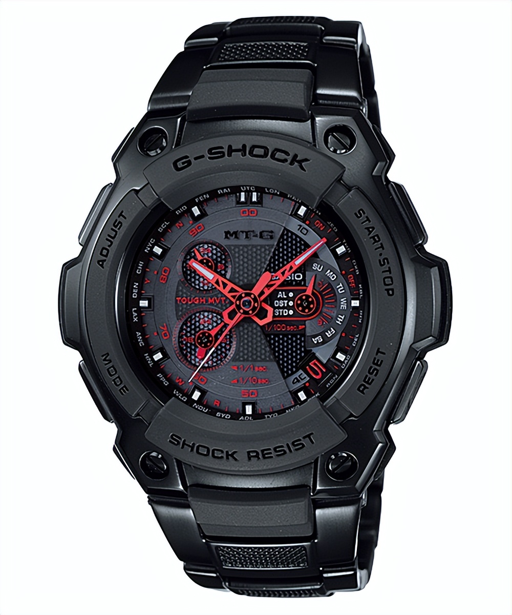 卡西欧gshock金属进化,卡西欧gshock黑金男表