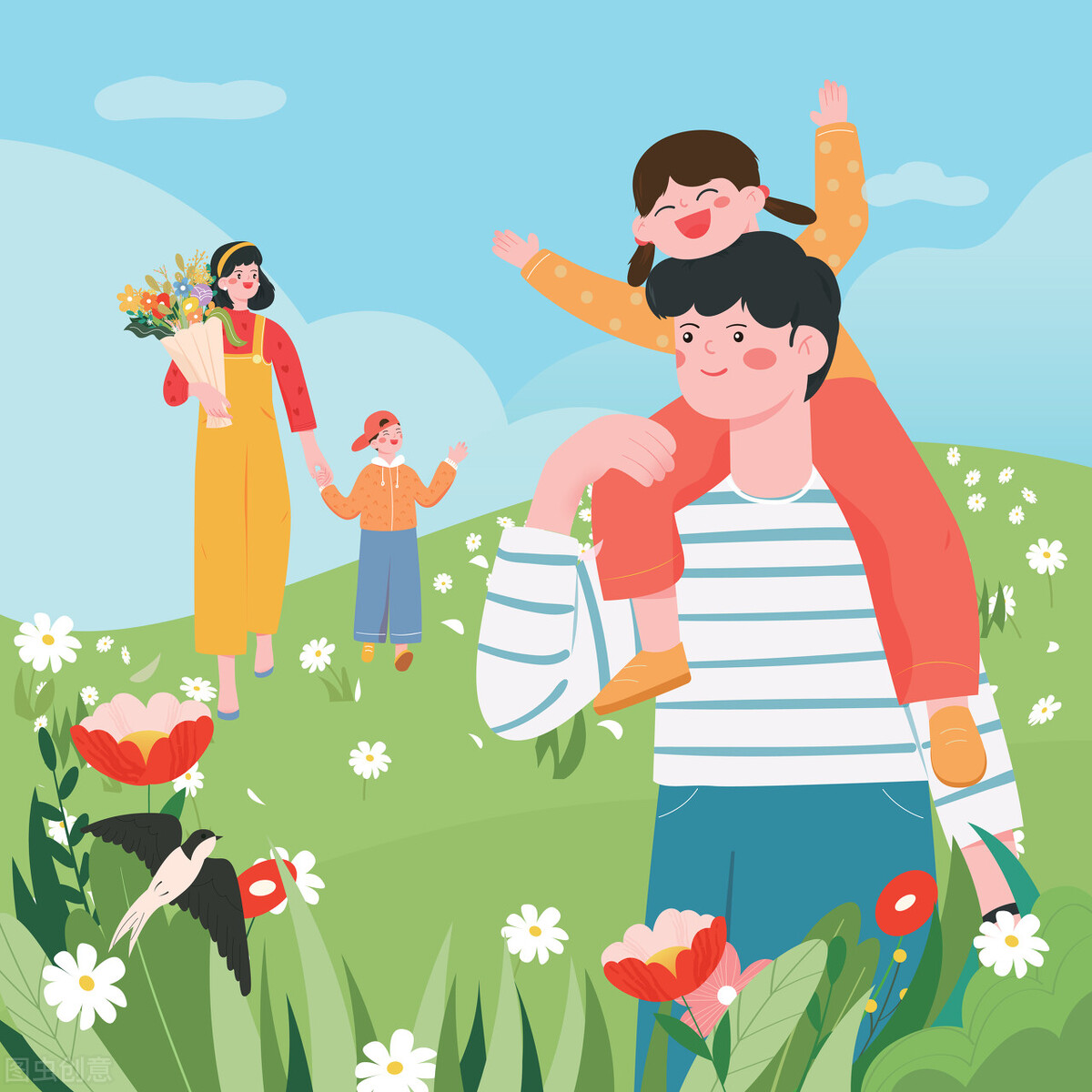 双职工回家收拾家务带娃的文案,双职工家庭没人带娃怎么办呀