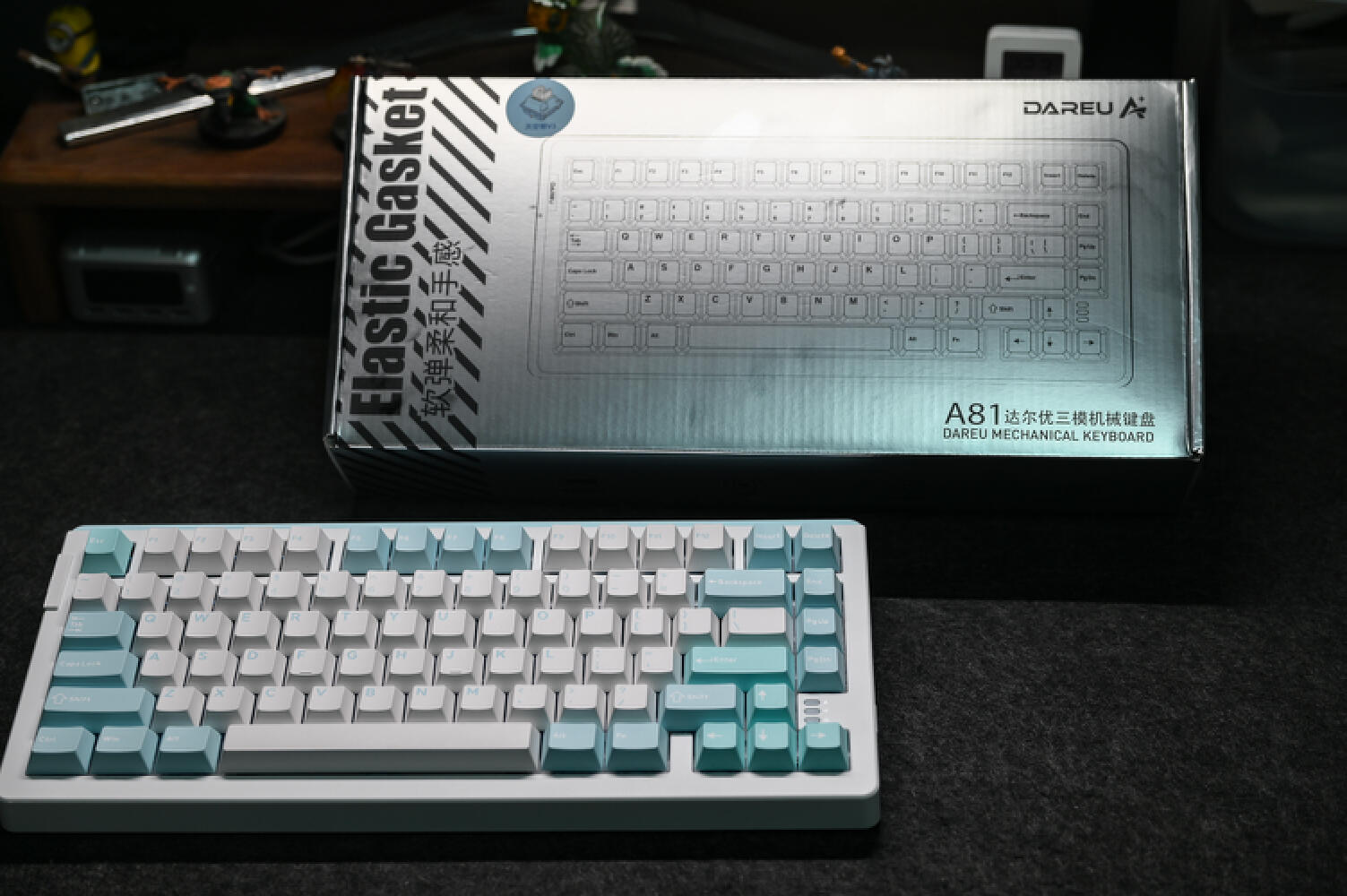 达尔优键盘a87紫金轴功能介绍,达尔优a81键盘评测