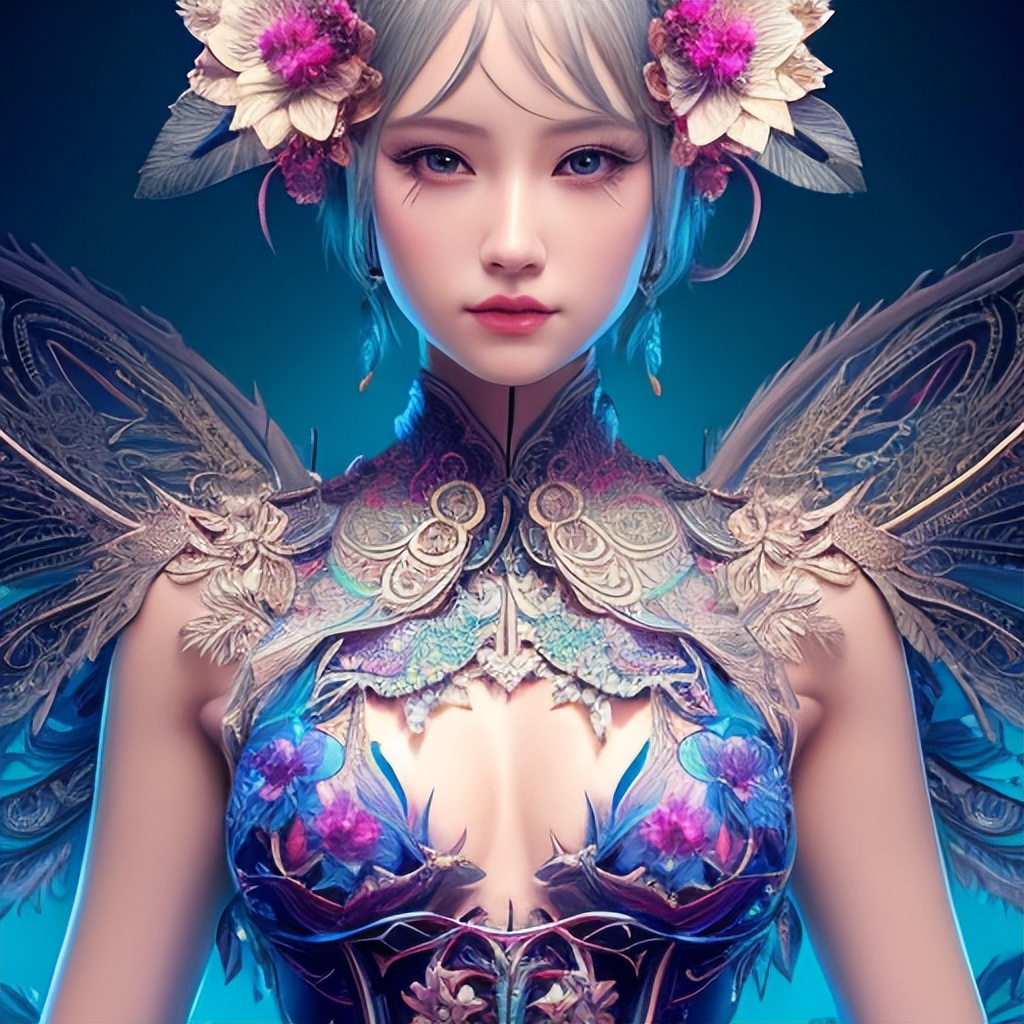 五彩的心创意美术,那些惊艳的ai绘画