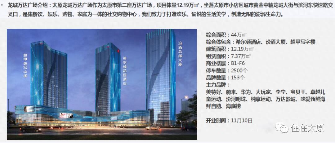 太原龙城万达开业销售,太原龙城北街万达开业