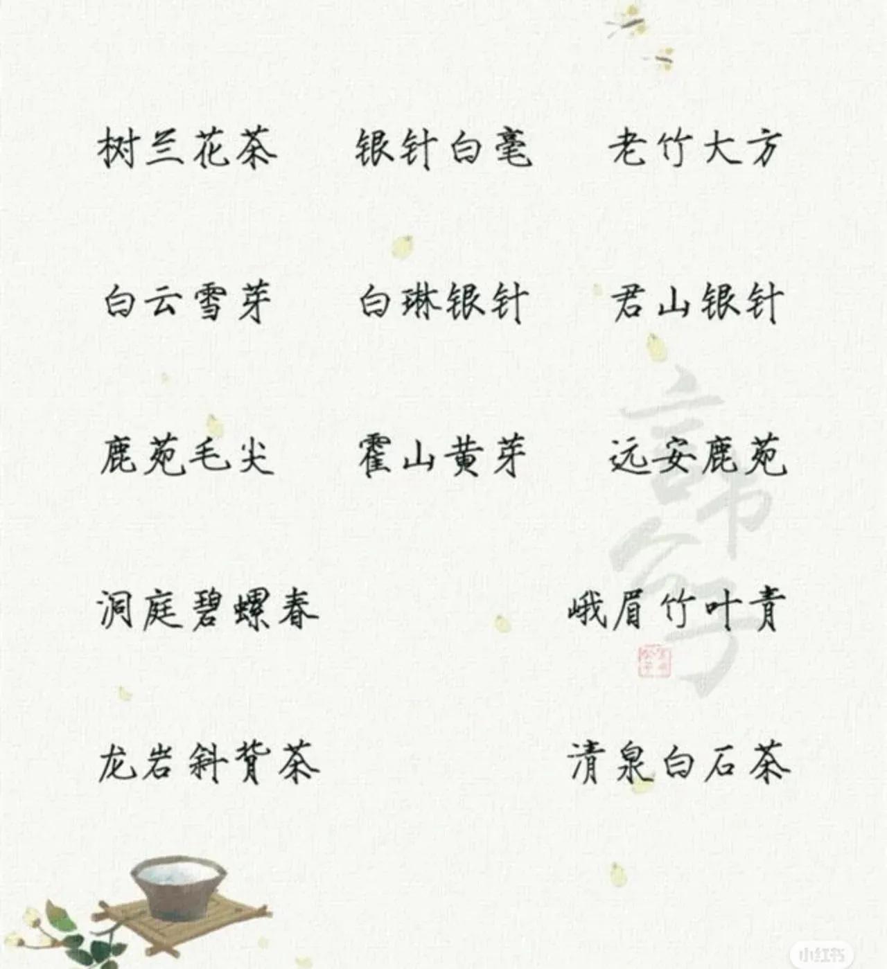 你能说出几个优雅的茶名,茶文化盘点十大唯美茶名