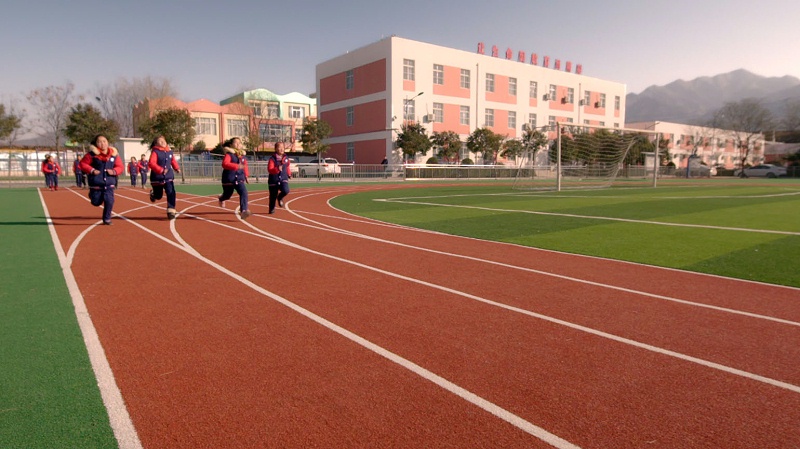 填充型足球草密度16000的人造草坪,草坪填充砂足球场