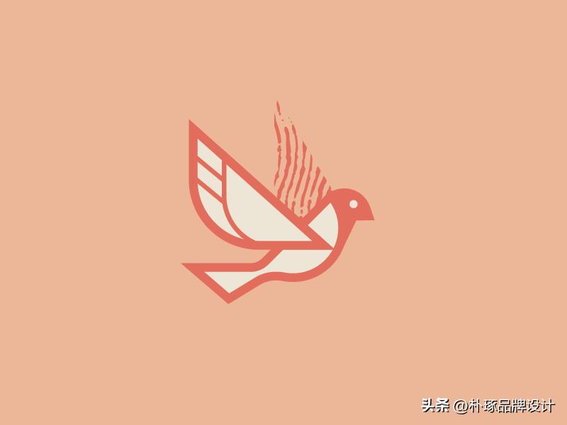 金鼠logo设计创意,麻雀图案logo设计理念