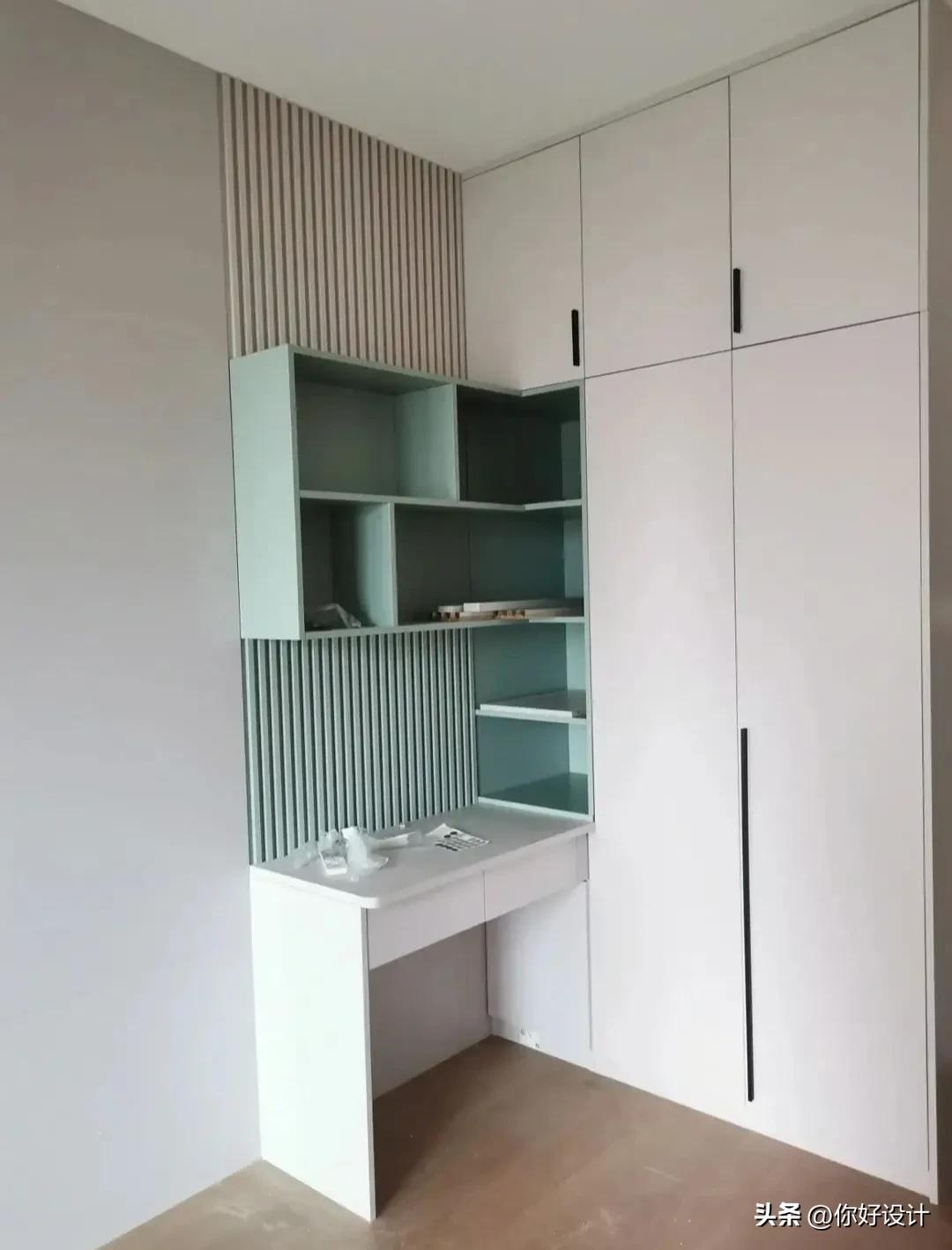 小孩房书桌衣柜一体,衣柜书桌一体图片大全新款