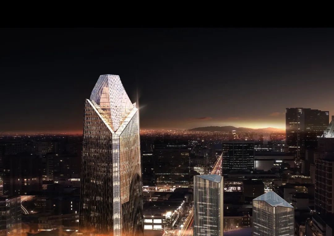 赣州新地标赣州之星,赣州赣江之星双子塔建筑工地