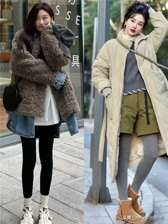烂大街打底裤怎么搭,今年冬季最流行的打底裤穿搭