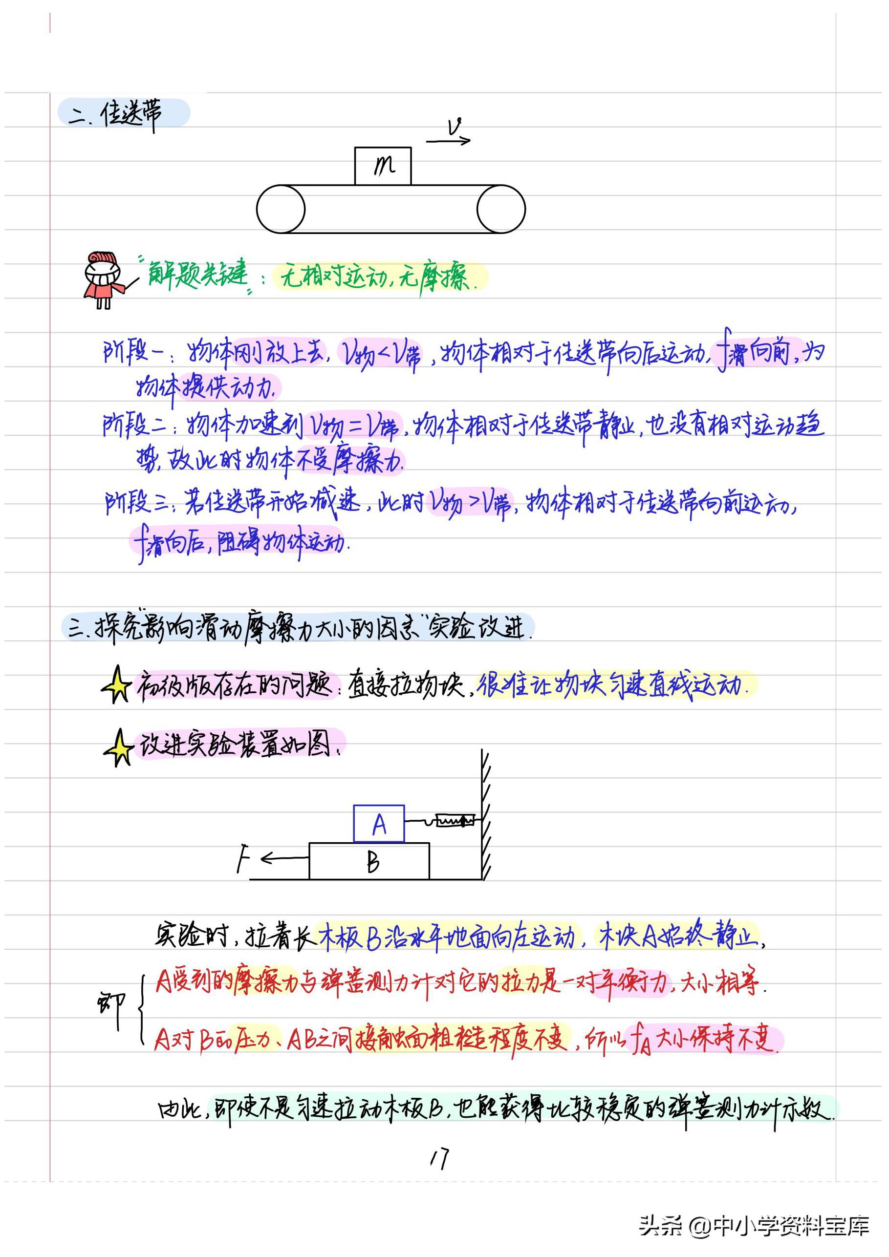 八年级上册物理笔记大全,八年级下册物理学霸笔记手写版