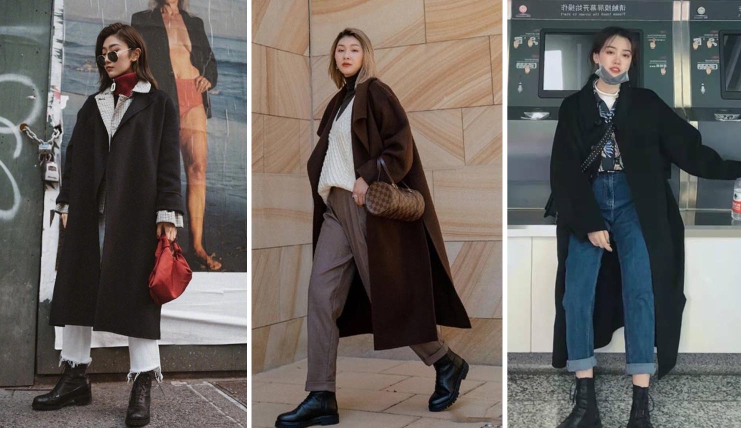 小脚裤马丁靴穿搭,牛仔裤马丁靴搭配女生腿粗冬季