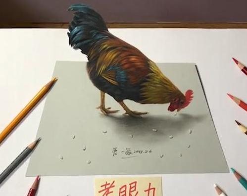 3D绘画牛人多厉害?画出真假难辨的“立体美女”,震惊500万网友