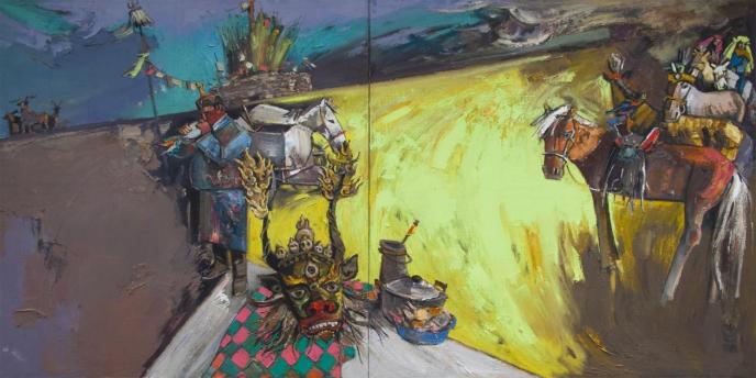 中央民族大学夏展油画作品,油画作品欣赏山东艺术学院