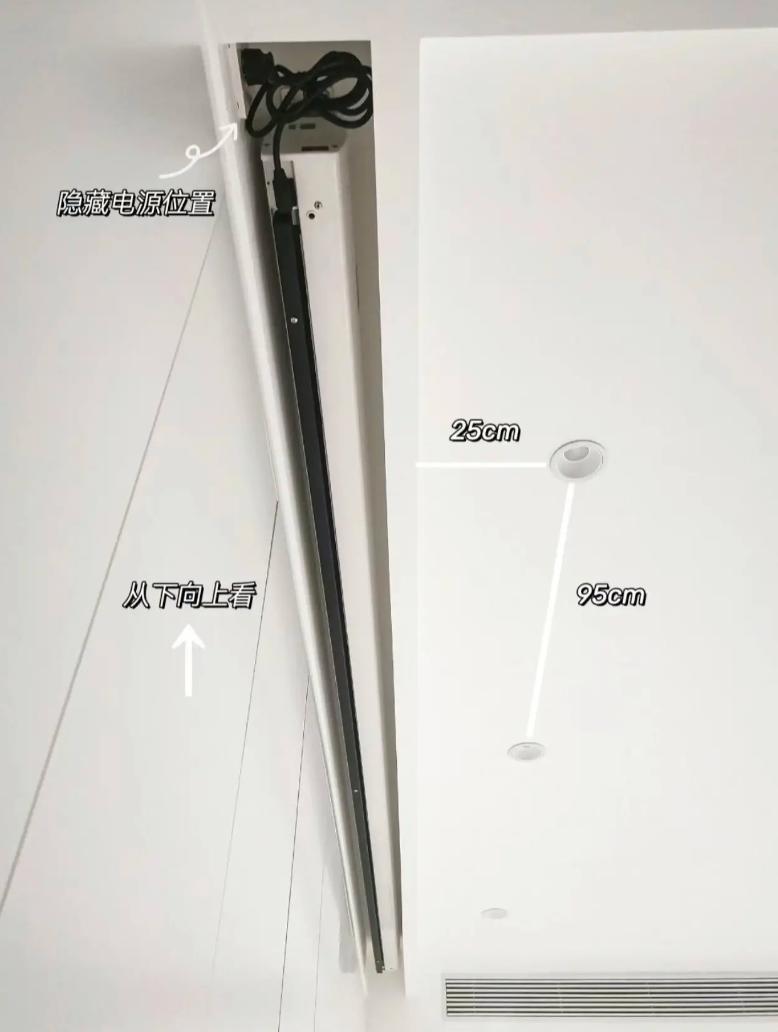 卧室投影仪布线安装示意图,家庭投影仪的安装及布线