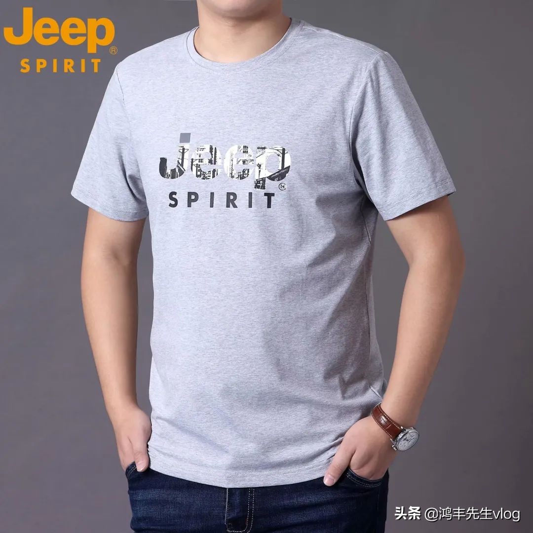 jeep短袖t恤专卖店男装翻领,jeep短袖t恤男纯棉官方正品