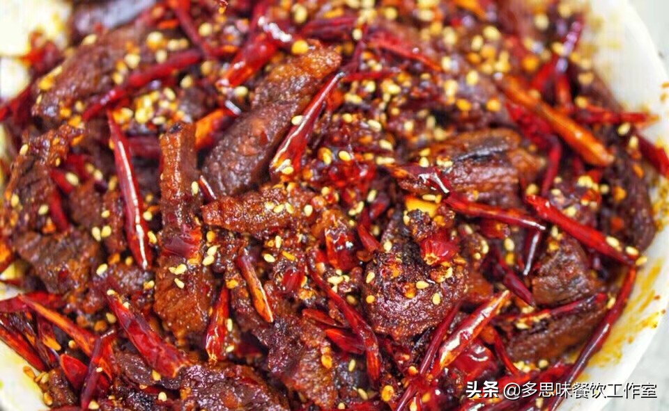 小零食香辣牛肉做法,零食麻辣牛肉干的制作方法