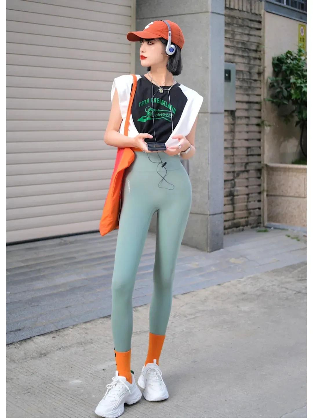 今年流行的紧身瑜伽裤,塑形美腿收腰提臀瑜伽裤