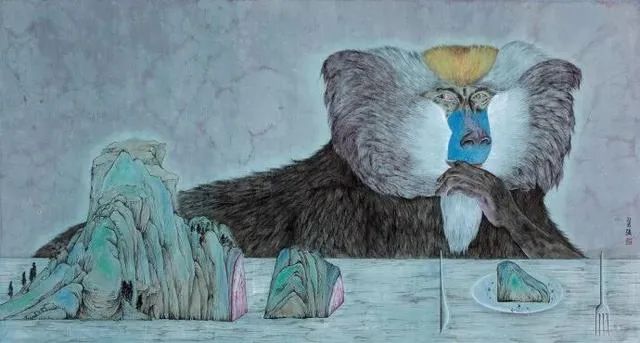 严谨细致的书法,水墨气韵生动的线描