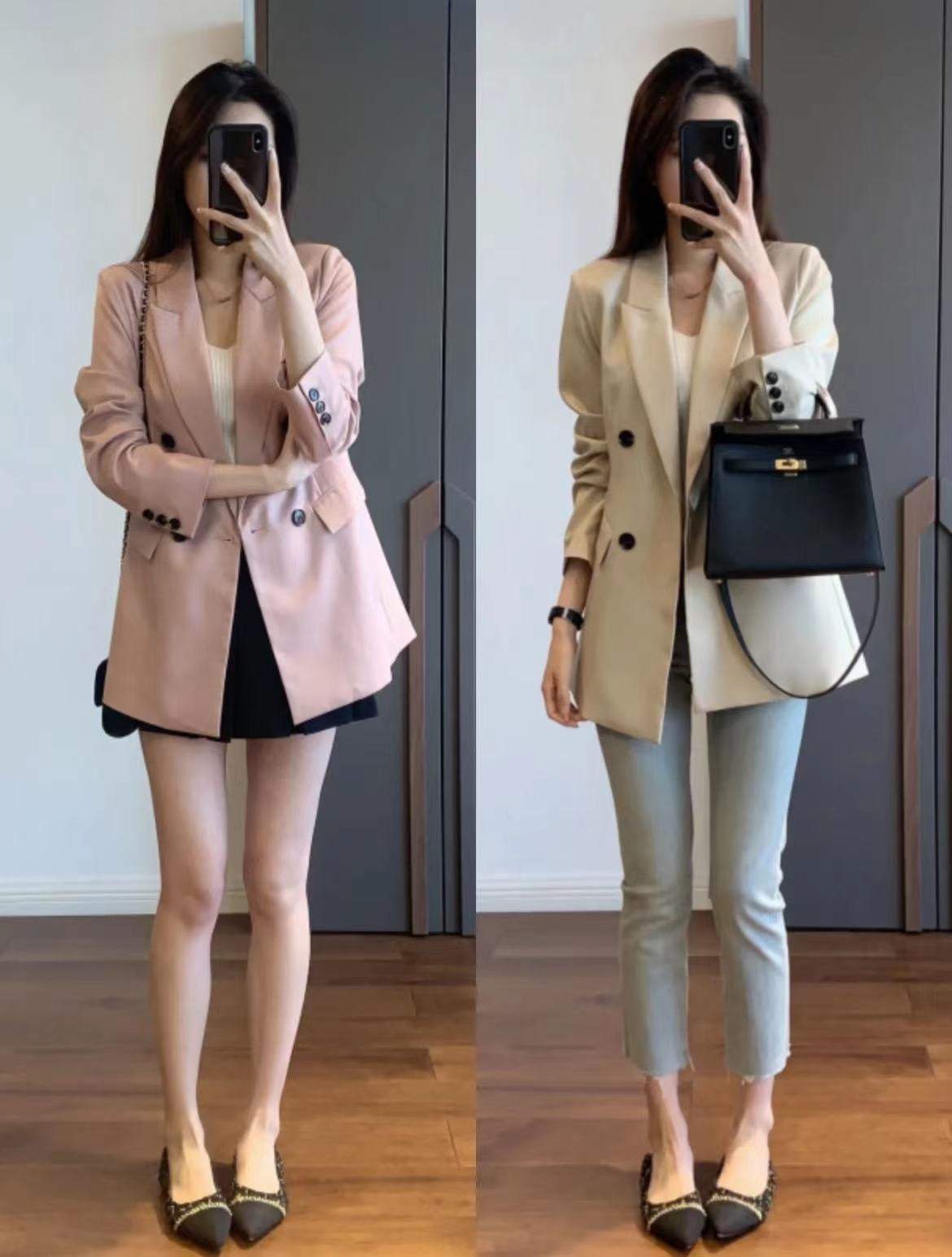 早春穿搭离不开的青春粉色,秋冬高级感粉色系穿搭小个子