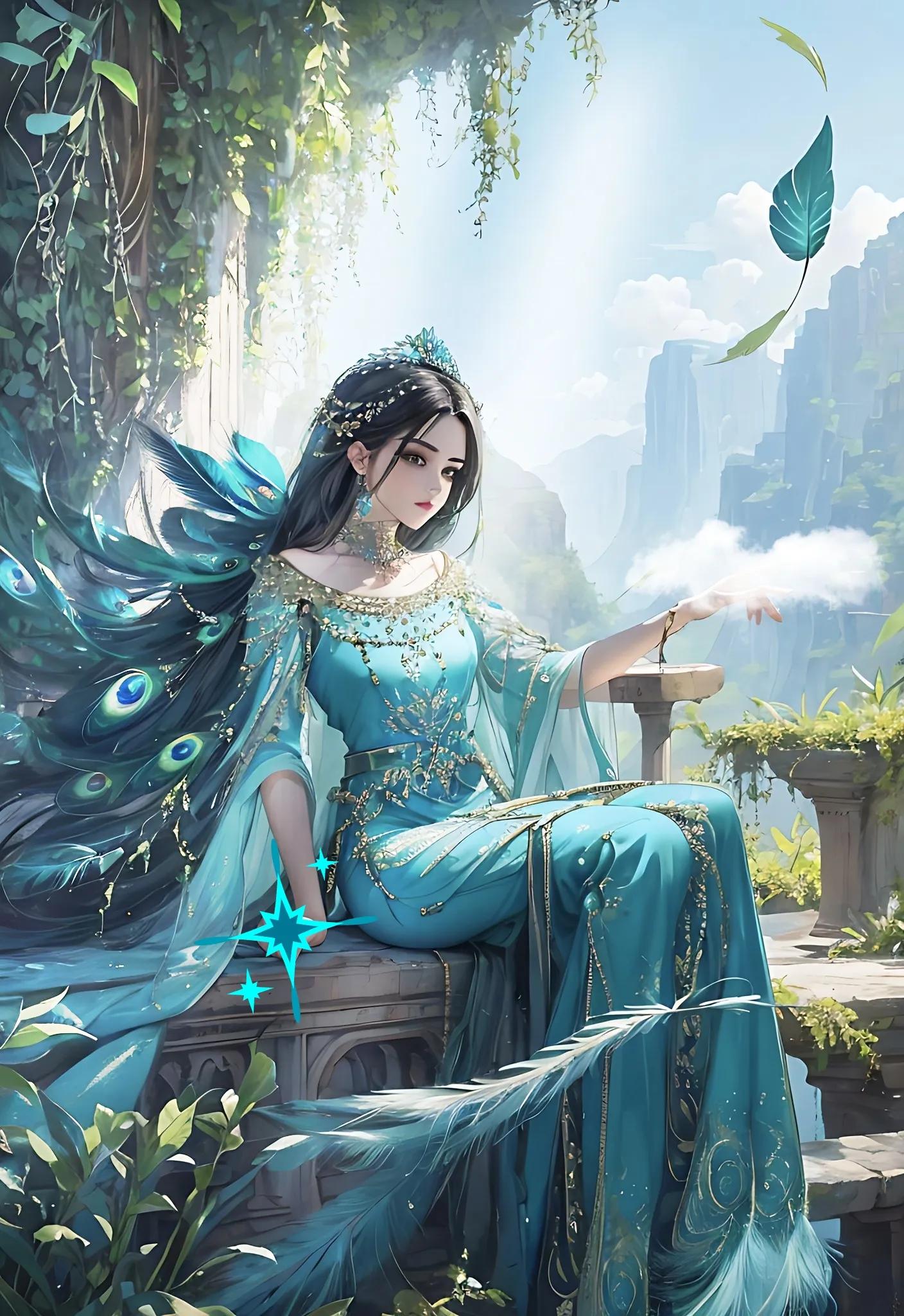 绝美孔雀公主,今日分享惊艳到你的古诗词