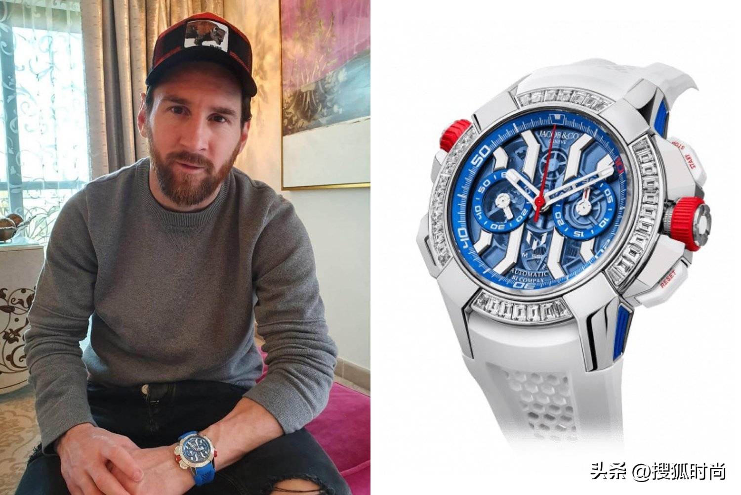 梅西来中国戴的表,梅西来北京穿搭