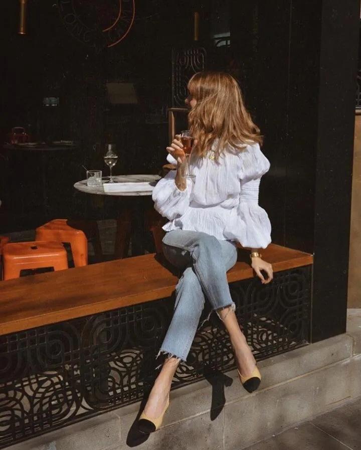 法式衬衫的各种穿搭风,法式轻奢衬衫高级感小众上衣