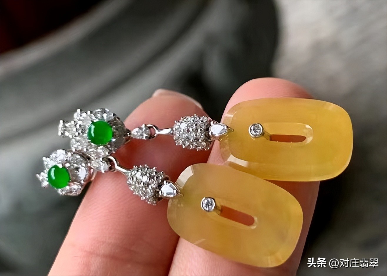 黄色翡翠原石值钱吗,黄色冰种翡翠值不值钱