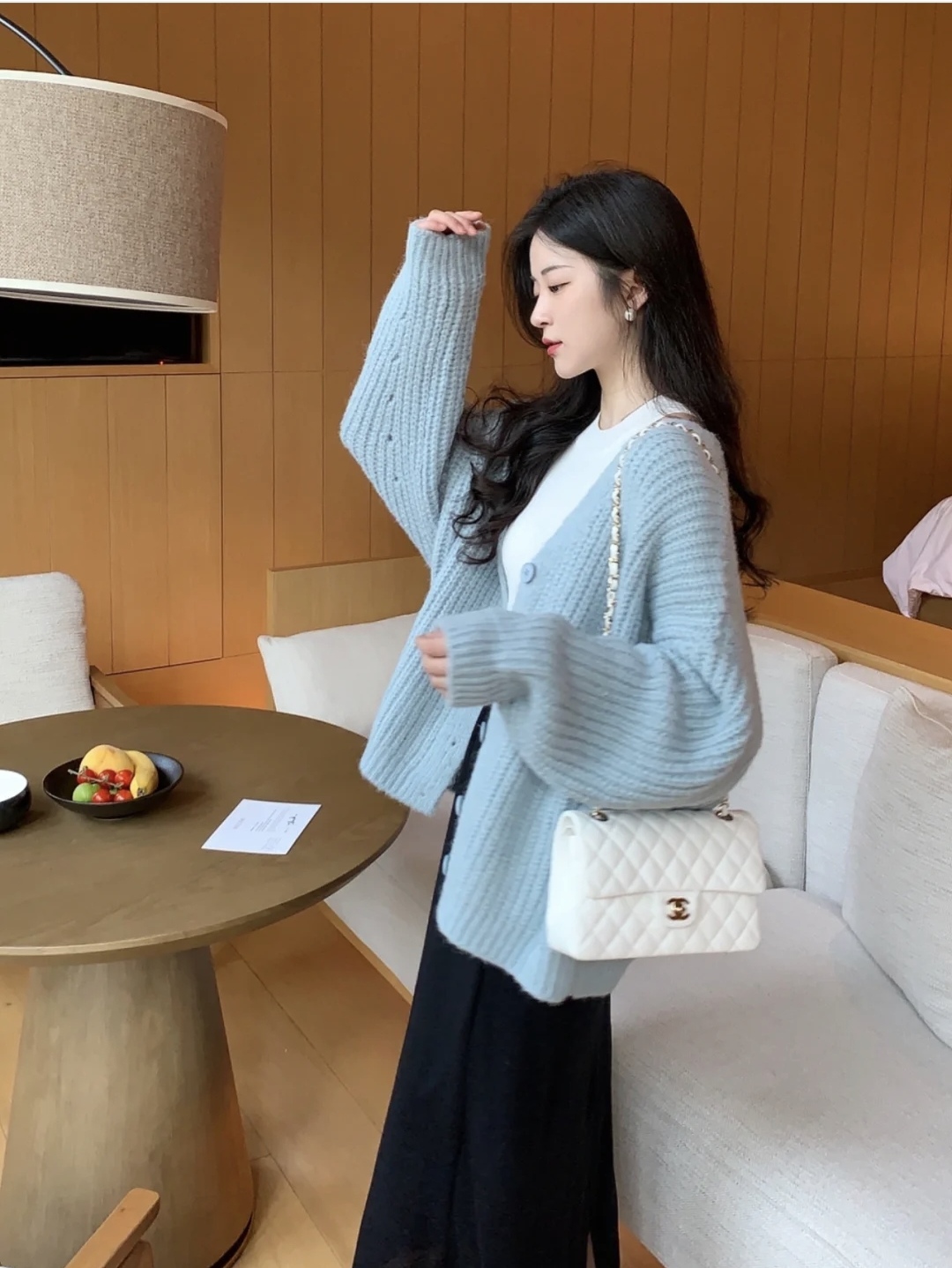 毛衣半身裙穿搭冬季图片,毛衣半身裙穿搭秋冬中长款维语版