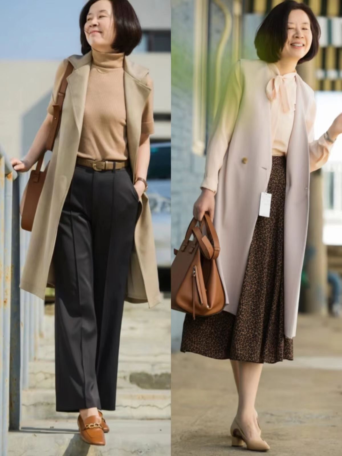 40岁女人穿衣搭配气质外套,60岁的女人穿衣服怎么搭配好看