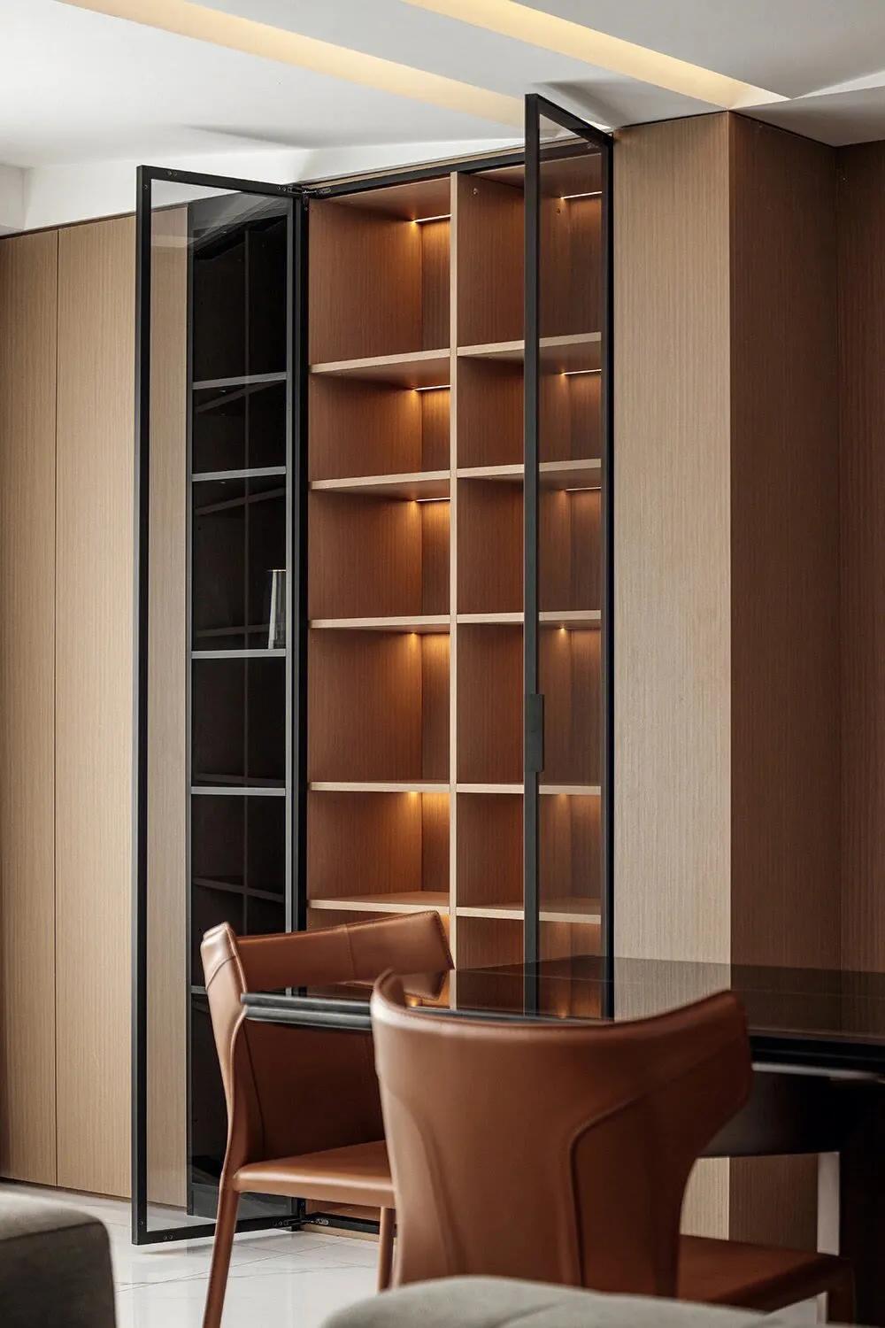 30平米木饰面门店装修效果图,2021木饰面板装修效果图