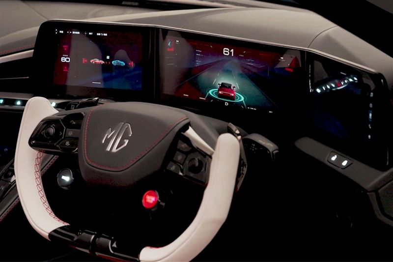 mg名爵cyberster敞篷跑车,mg双座敞篷跑车实车首曝