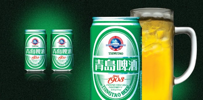 青岛啤酒标志设计图,青岛啤酒酒标的故事