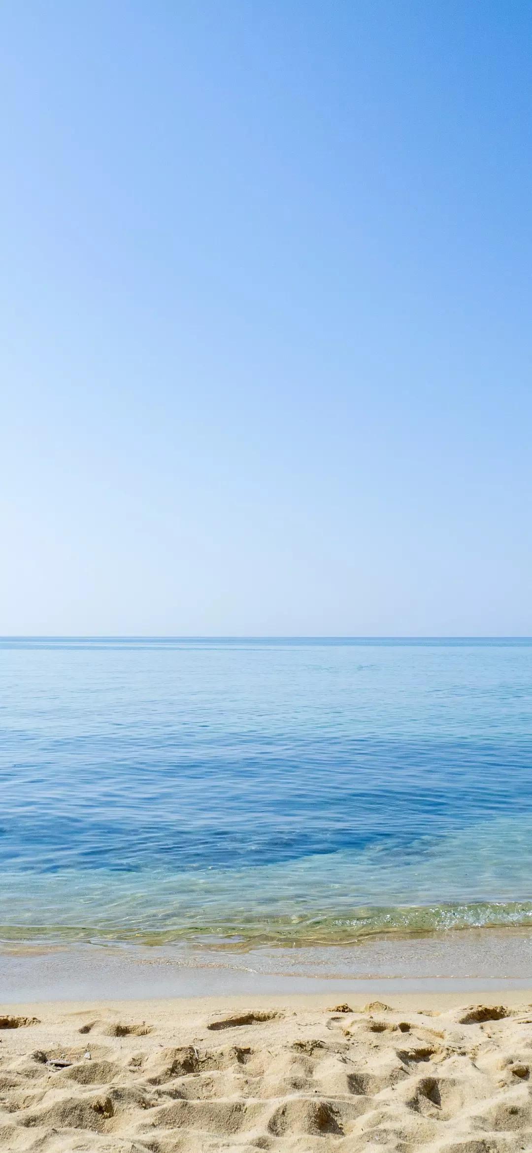 大海壁纸｜大海边，守候朝霞，聆听海浪的乐章