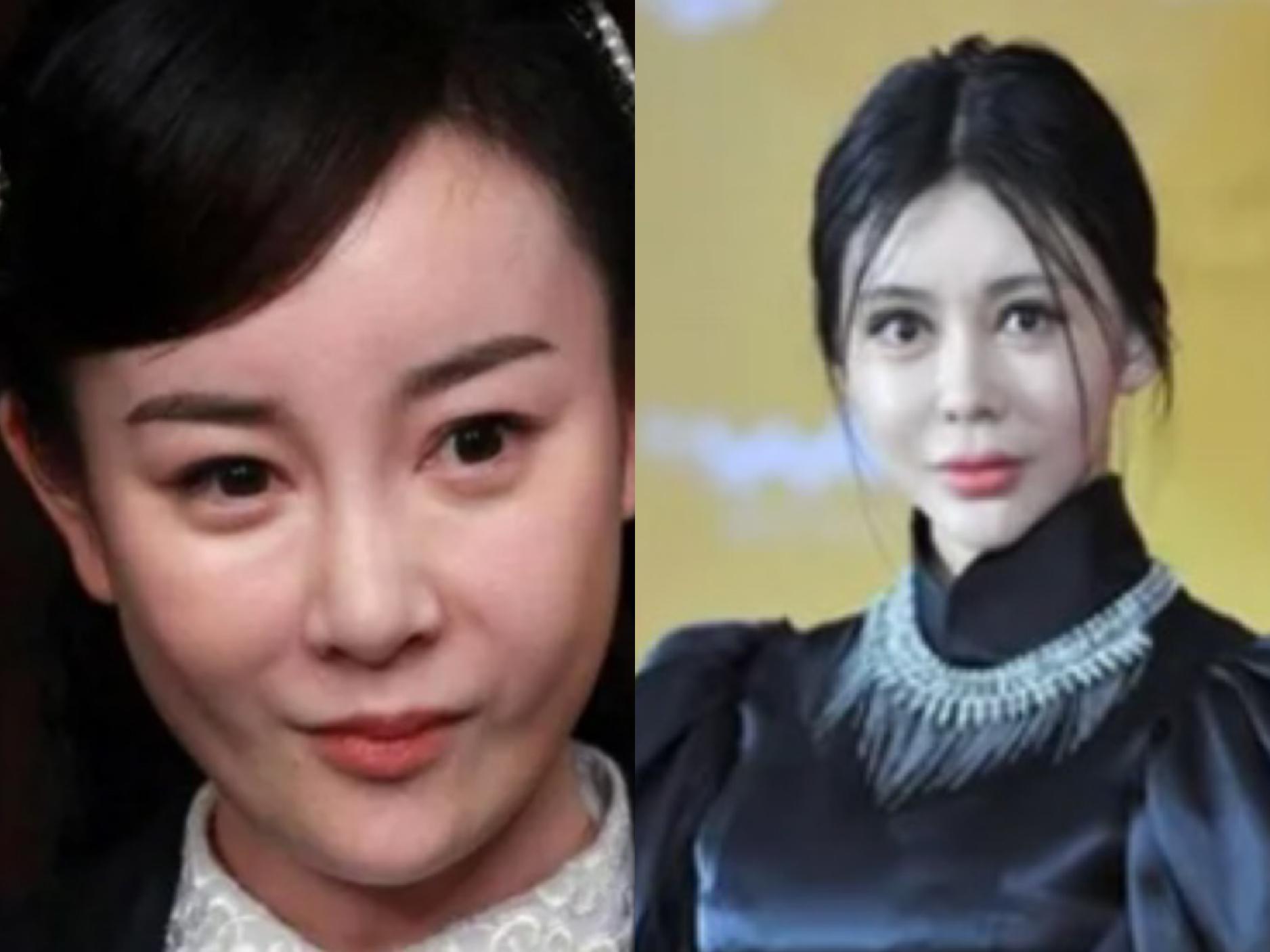 年轻时漂亮40岁却显老的女明星,40岁方脸女星