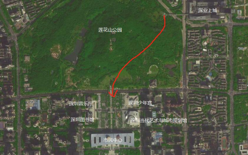 深业上城公寓,深业上城到笔架山的桥