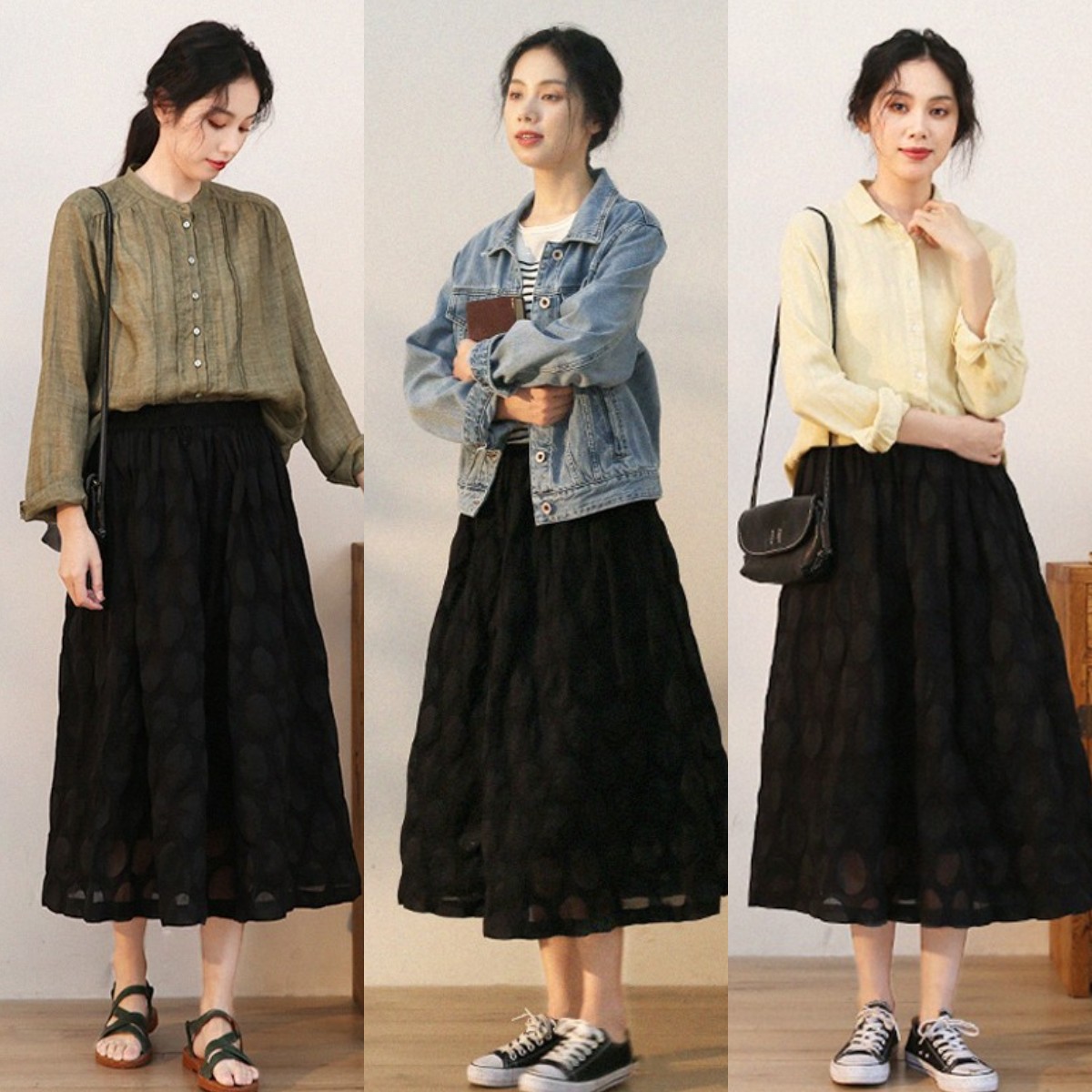 40岁女人不差钱，推荐试试这4条“半身裙”，舒适显瘦还洋气