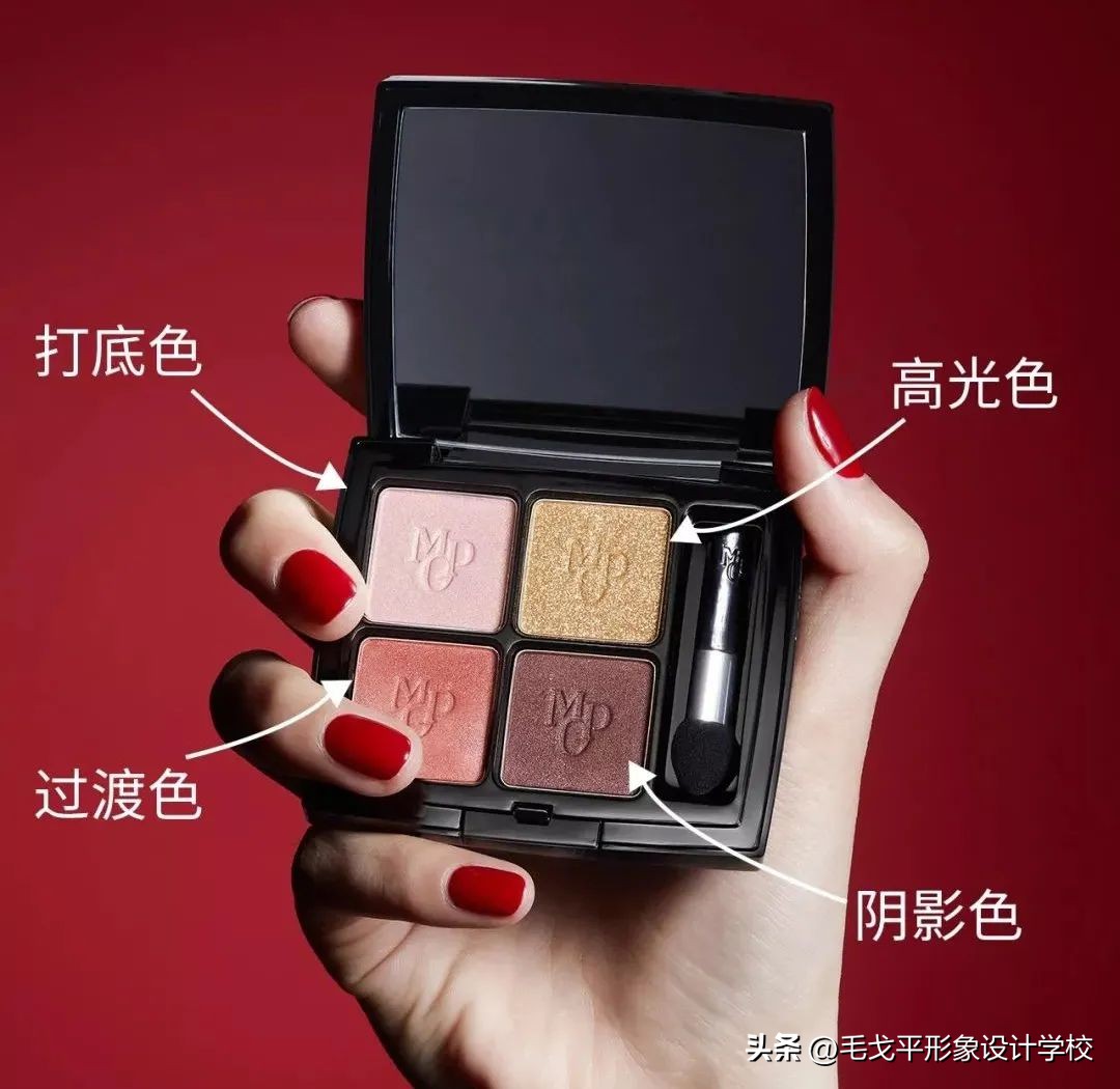 保姆级眼影使用方法,怎样用四色眼影盘画出高级眼妆