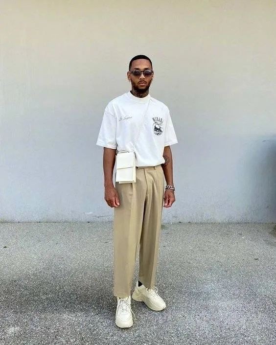 能把卡其色裤穿好的男人，都是穿搭小天才，太受欢迎了！