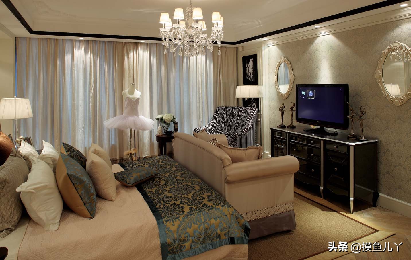 西安鸿基紫韵300平米装修,新古典主义风格的特点